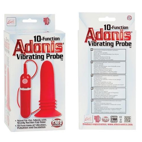 10-Function Adonis Vibrating Probe - Red