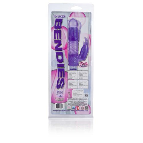 10 Function Bendies -Triple Tease Vibe - Purple