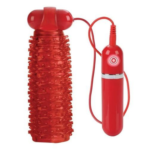 10-Function Adonis Vibrating Strokers - Red